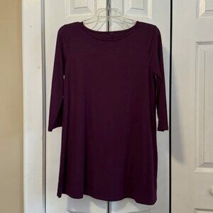 Maroon Tunic with 3/4 Length Sleeves Size Small?